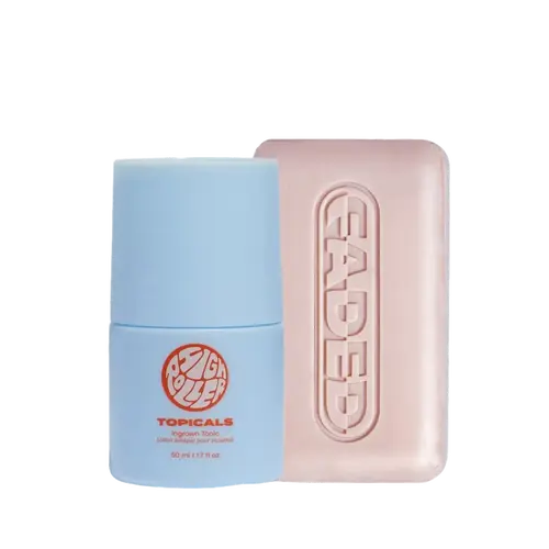 Topicals Brightening & Ingrown Tonic Duo - Cruelty-Free Bath & Body Care for Adults, Armpits Ingrowns, Dark Spots, Hydration Support