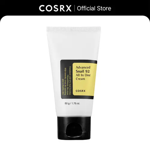 [COSRX Official] Advanced Snail 92 All-In-1 Cream (Tube, 50g) - 92% Snail Mucin, Redness Care, Soothing, Nourishing, Repairing, Lightweight Hyaluronic Beauty Product for Adults