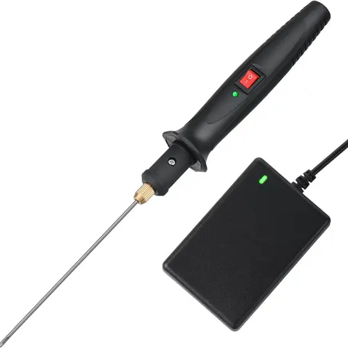 GOCHANGE 18W High Quality Electric Hot Foam Cutter - 10cm Home Office Cutting Tool with Heats Up Quickly, Efficient Performance, 100-240V Transformer Adaptor, Operation Button, Power Light for EVA, Foam Boards, EPS, Styrene, KT Board