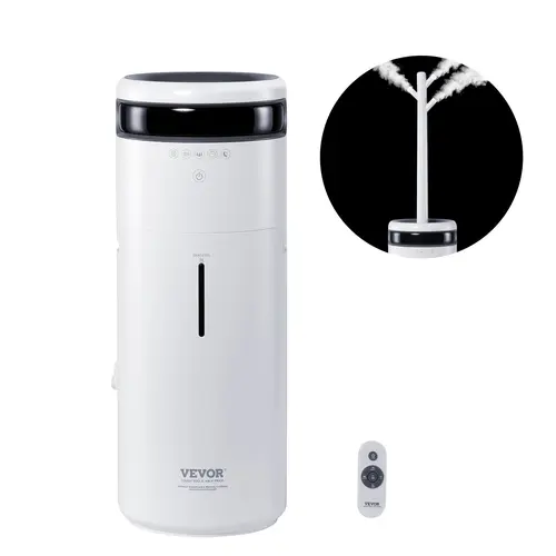 【BackToSchool】VEVOR Humidifier for Home Large Room, Commercial Humidifier for Whole House 1291.7 sq ft, 16L Water Tank & Night Light & 12h Timer & Auto Shut-Off , Greenhouse, Commercial Branch Tube w/ 360° Nozzle, Cool Mist Humidifier, 360 Atomizer Humi