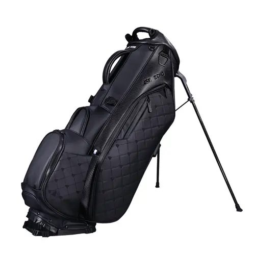 Ask Echo Golf Prestige 5-Way Leather Stand Bag