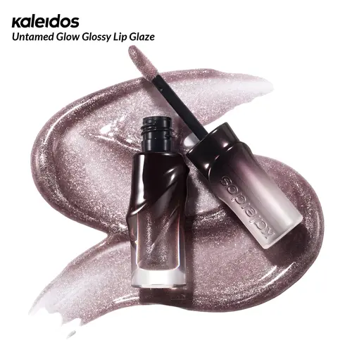 Kaleidos Untamed Glow Glossy Lip Glaze | Vinyl-Like Shine, High-Beam Shimmers, Hydrating, Nourishing Lip Gloss for Ultimate Comfort & Luminous Finish, Suitable for All Occasions Lip Makeup, Girls & Women Makeup Accessories,back to school