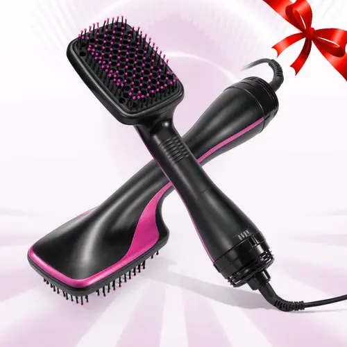 2 in 1 Hair Dryer Brush, Negative Ion Hair Dryer Brush, Hot Air Brush, Hair Styling Tool for Women & Girls, Hairdressing Tool, Hair Dryer Blower, Blow Dryer Comb