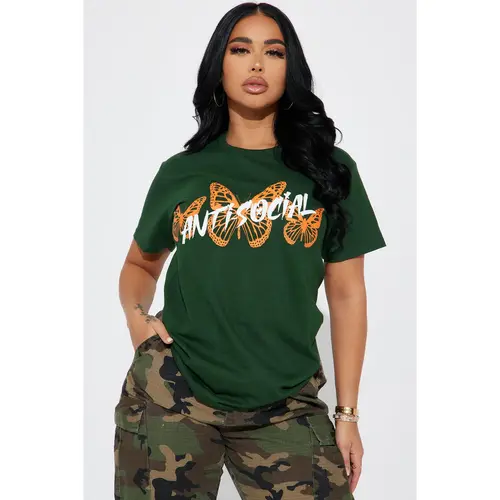 Anti Social Energy Graphic Tee - Hunter
