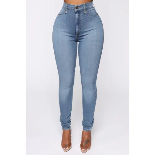 Flex Game Strong Super High Rise Skinny Jeans - Light Wash