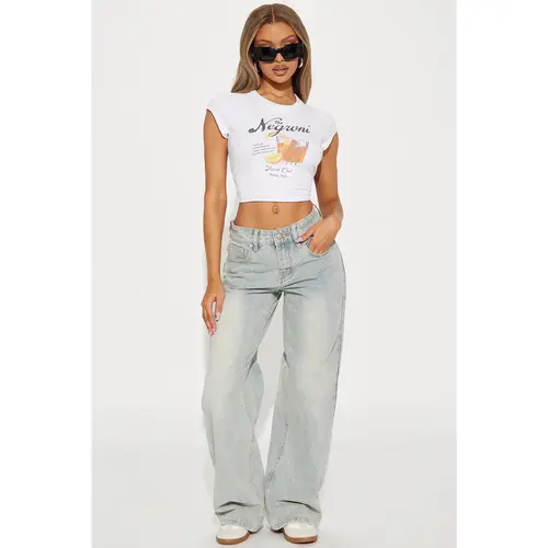Peace Of Mind Tinted Baggy Jeans - Light Wash