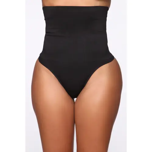 What A Waist Shapewear Thong - Black