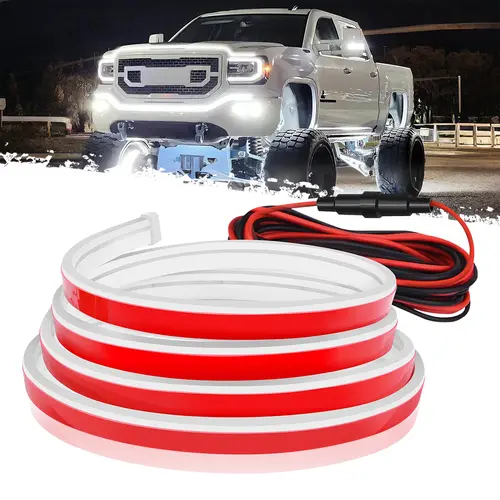 DIBMS 71"  High Brightness car Hood Gap LED Strip, LED Car Ambient Light,Dynamic Scan Activated Design, Daytime Driving Kits, Car Accessories eclipse  led  lights,Dynamic Scan Waterproof Car Hood Light Strip