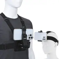 "Head & Chest Strap Phone Holder for | Hands-Free Filming, Adjustable & Comfortable | Ideal for Vlogging, Sports, Fitness, & Outdoor Adventures | Universal Phone Compatibility | Perfect for POV, Action Shots, & Live Streaming" Smartphone Mount springtok