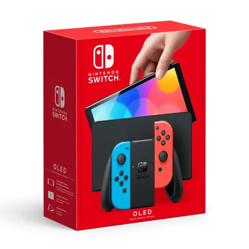 Nintendo Switch - OLED Model - Neon Red/Neon Blue Set (Region Free)