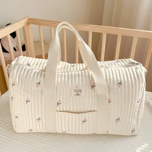 Cute Bear Pattern Travel Bag, Large Capacity Zipper Bag with Detachable Shoulder Strap, Daily Convenient Travel Bag for Women & Girls, Travel Duffel Bag, Traveling Bag, Portable Overnight Bag, Travel Essentials Bag