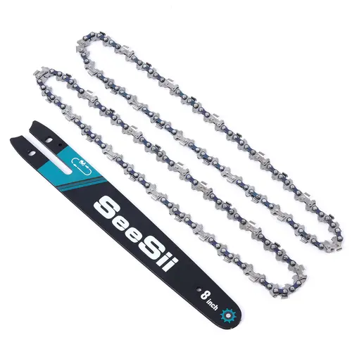 Seesii 8 inch Chainsaw Guide Bar and 2 Chains Combo,Replacement Accessories Fits