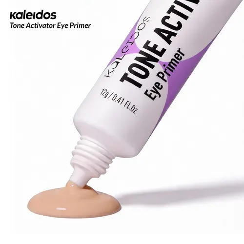 Kaleidos Tone Activator Eye Primer - Flawless Vegan Cruelty-Free Beauty Makeup Products, Waterproof Eyeshadow Base, Pigment-Boosting, Suitable for Multiple Skin Types, Festival Makeup, Cosmetic Gift