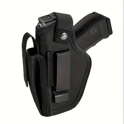9mm Pistol Concealed Holster, Unisex Hidden Carrying Sleeve with Cartridge Bag - Inside/Outside Waist Hanging, Stable Fit Outdoor Sports Accessory