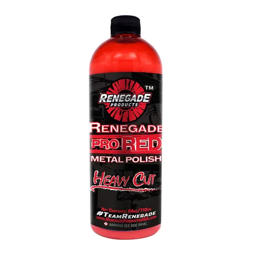 Renegade Products Pro Red Heavy Cut Metal Polish 24oz – High-Strength Aluminum & Stainless Steel Polish for Oxidation & Restoration