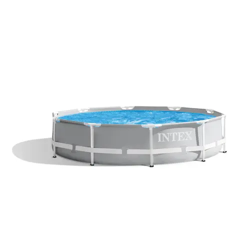 Intex 30" Prism Metal Frame Round Outdoor Above Ground Swimming Pool,(PUMP NOT INCLUDED)