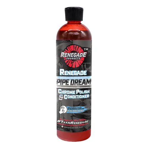 Renegade Products Pipe Dream Chrome Conditioner and Polish 12oz – Restores Shine, Removes Oxidation, & Protects Chrome Surfaces