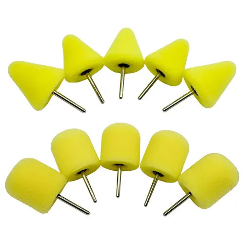 Renegade Products 1/8" Shank Foam Polishing Bits – 5 Pack for Wheels, Spokes & Tight Areas