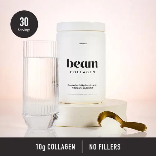 Beam Collagen Complex Powder - 30 Servings, Unflavored, Biotin-Enhanced, Sugar-Free, Dairy-Free Anti Aging Selfcare Beauty Product & Dietary Supplement for Skin, Hair, Nails, Joint Support, Anti Aging Supplement | Back to school