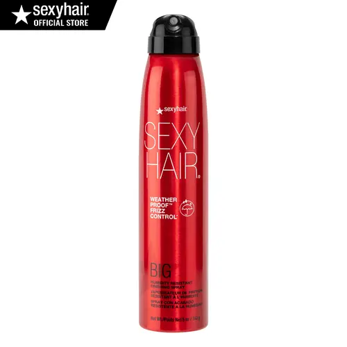 SexyHair Big Weather Proof Frizz Control Spray | 72H Humidity & Frizz Protection | Lightweight Flexible Hold | UV & Heat Protection | 1.6 oz & 5 oz