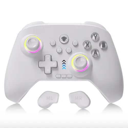 YUYIU Dawn Breaker (Not for Xbox) Hall Effect Wireless Controller - Features Hall Effect Joysticks, Macro Programming, Linear Triggers, 6-Axis Gyro, Dual Vibration & RGB Lighting | 3-Mode Connectivity | Compatible with Windows PC, Android, Switch, TV
