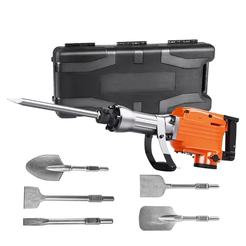 【DealsForYouDays】VEVOR Electric Demolition Jack Hammer - 2200W Heavy Duty Power Tool, 1350 BPM Concrete Breaker with 6 Chisel Bits and Storage Case, Power Tools, Heavy Duty Industrial, Work Tools, Dad Gift,father'sdaygifts