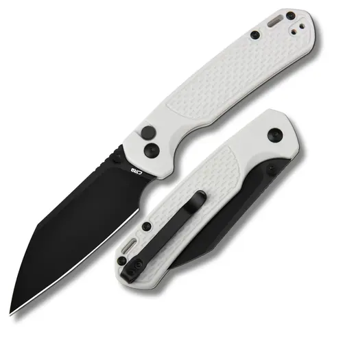 CJRB CUTLERY Pyrite-Light Compact High Hardness AR-RPM9 Steel Pocket Folding Knife - 3.34in Blade, Lightweight Portable Multi Tool with Pocket Clip, Cool Gift for Guys, Tactical Camping Emergency Survival Kit Supplies