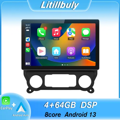 13.1" Car Stereo for 2014-2018 Chevy Silverado & GMC Sierra – Wireless Carplay/Android Auto, GPS Navigation (Extra Fiber Box Required for Bose System)
