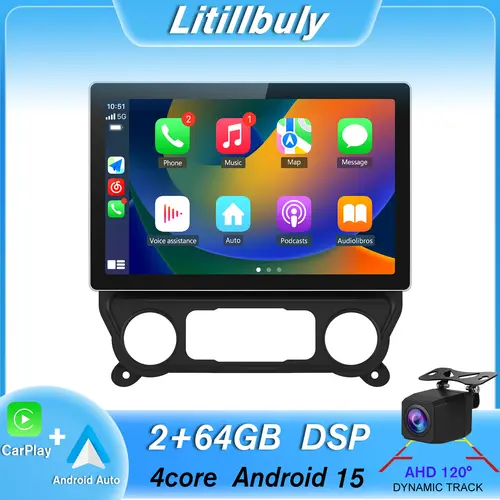 Car Stereo for 2014-2018 Chevy Silverado & GMC Sierra,  with Wireless CarPlay/Android Auto, Bluetooth, GPS Navigation – Note: Extra Fiber Optic Box Required for Bose Systems