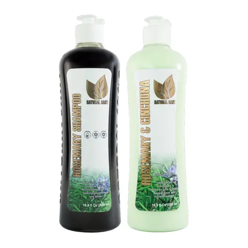 NaturalSant Rosemary & Cinchona Shampoo & Treatment 16 Fl Oz/500 ml - Aloe & Keratin Conditioner for Dry Damaged Hair - Cruelty-Free Paraben-Free Sulfate-Free Haircare