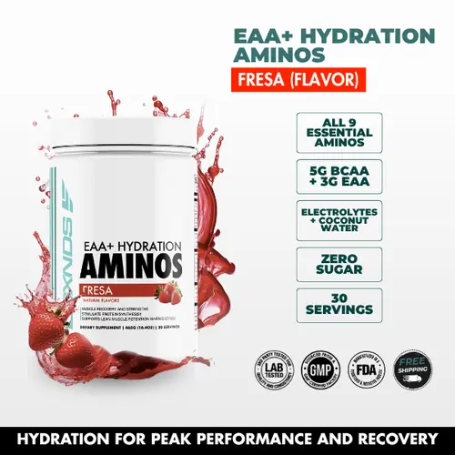 LGXNDS EAA Hydration Powder | 8g Essential Amino Acids Plus Electrolytes | Pre Intra Post Workout | Aquamin and Calci-K Recovery Formula