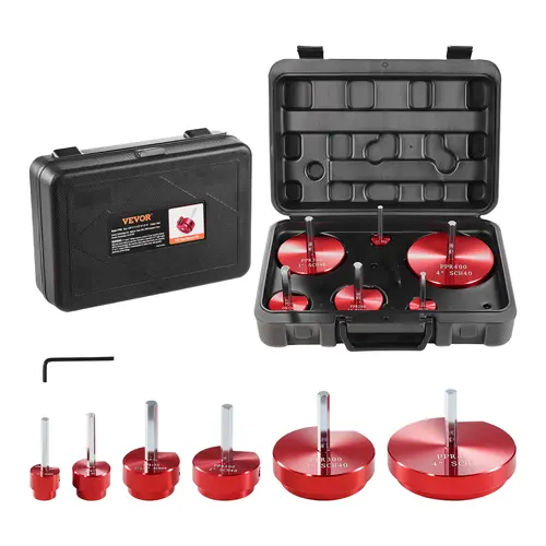 【toolupgrade】VEVOR 6-Piece Aluminum Alloy PVC Pipe Reamer Kit with Hex Wrench, PVC Socket Saver for SCH 40 Pipes (3/4",1",3/2",2",3",4"), Plumbing Tool for Bathrooms, Swimming Pools, Water Lines