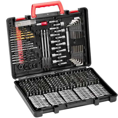 【toolupgrade】VEVOR 318-Piece Drill & Driver Bit Combo Kit, Tools and Gadgets with Nut Drivers, Metal Tool Bit Screwdriver Sets for Wood/Metal/Cement, Organized Carrying Case, Thoughtful Gift for DIY Enthusiasts