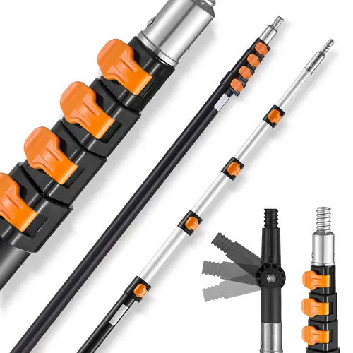 【BackToSchool】VEVOR Telescoping Extension Pole 7 to 30 FT Multi-Purpose for Painting Dusting, Painting Equipment, Paint Roller Extension Pole