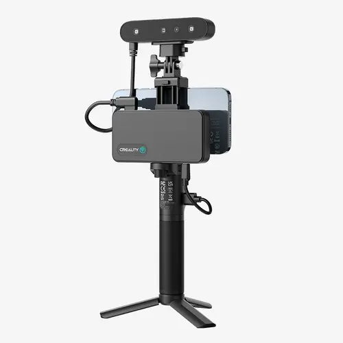 Creality CR-Scan Ferret Pro 3D Scanner with 0.1mm Accuracy, WiFi 6, Anti-Shake 3D Imaging, 24-Bit Color, Scan Black/Metal, Portable, Low Power