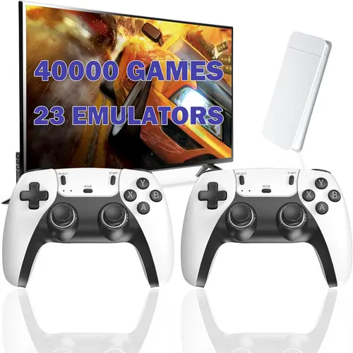 NEW Upgraded Retro Game Stick with 40,000+ Games [NO PS2] HDMI Output Plug and Play Wireless Controller for TV Monitor Video Gamepad Console Made For Gaming