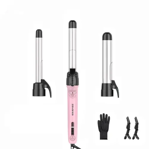 3 in 1 Curling Iron Set with 0.75", 1", 1.25" Tourmaline Ceramic Barrels, LCD Screen for Temperature Settings, TikTokShopBlackFriday TikTokShopCyberMonday  MothersDayGift,back to school,back to school haul