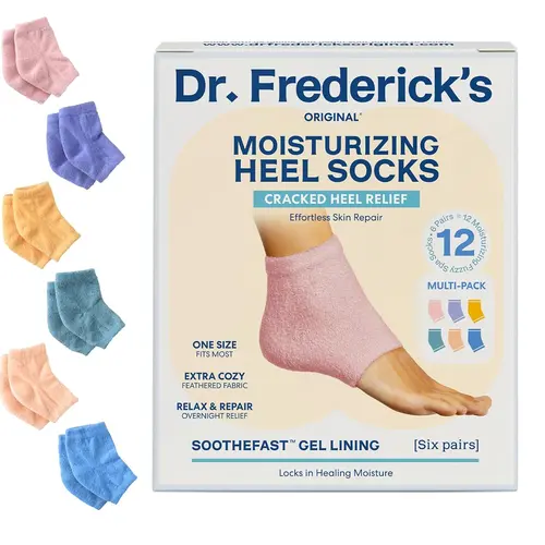 Women's Dr. Frederick's Original Fuzzy Soft Smooth Socks - 6-Pair Variety Pack, Essential Fabric Design, Fits Most Women, Great Stocking Stuffers for Christmas, Valentine's Day