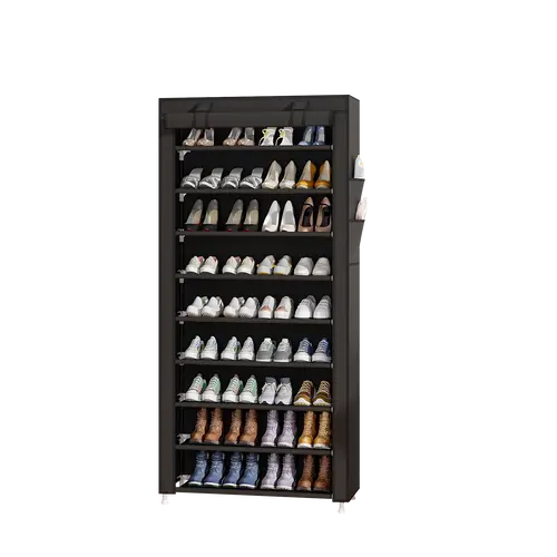 UDEAR 10 Layer Shoe Rack Organiser with 9 Shelves, Dust-Proof Cover, Installation #Summerwins/#fathersdaygift/#Summer garden