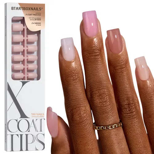 btartboxnails XCOATTIPS Soft Gel Nail Tips - Square or Almond or Coffin or Stiletto Press on Nails,4-Week Wear, Easy-to-Apply, Soak Off, Salon Quality Value at Home, 16 Size - 160 Fake Nails