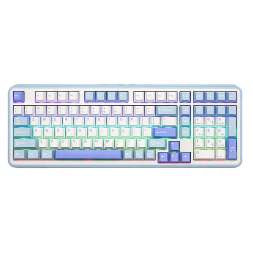 EPOMAKER TH99 96% Gasket-Mounted Wireless Mechanical Keyboard - Numpad, 5 Layers of Sound-Dampener Materials, Hot-Swappable, Tri-Mode USB-C/BT 5.0/2.4GHz, Silent RGB Creamy Gaming Model for Gaming, Bluetooth Office Desk Accessory, Creamy Keyboard, Gaming