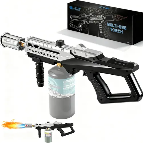 ARTFLAMM Propane Torch Gun - Kitchen Tool & Gadget for Outdoor Cooking, Campfire Starter, BBQ, Camping, Charcoal Use - Gifts for Boyfriend, Anniversary Gift for Him (Tank Not Included)