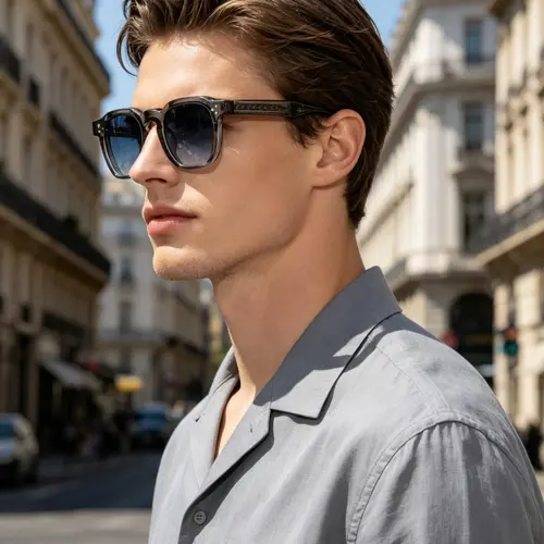 Unisex Vintage Square Frame Sunglasses, Trendy Casual Sunglasses for Everyday Use, Fashion Accessories for Outdoor Activities, Fashion Sunnies, Stylish Sunglasses, Fashionable Sunglasses