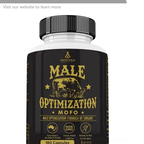 Ancestral Supplements MOFO-  180 Capsules Supports Energy Production Detoxification Digestion Immunity Full Body Wellness Non-GMO Freeze Dried Liver Health Supplement Supplement Edible Healthcare Fitness
