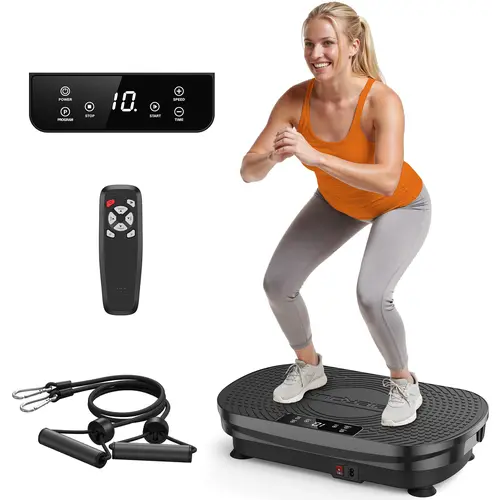 FED Fitness Feierdun Series VP2 Vibration Plate Whole Body Vibration Fitness Platform for Home Full Body Workout & Muscle Toning Training, Workout Machine, Indoor Fitness Machine, Multifunctional Fitness Tool, Workout Station