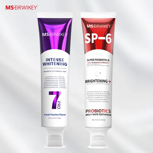 MSDRWIKEY SP-6 & 7-Pro Probiotic Technology Toothpaste Set - Dual-Action Formula for Long-Lasting Freshness, Teeth Whitening, Oral Self-Care, Fruit Flavor, Refreshed Look, None Artificial Additives