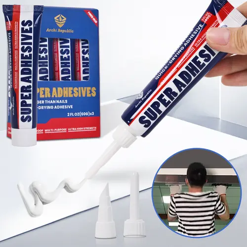 Archi Republic High-Strength Multi-Purpose Construction Adhesive - Extra Strong Adhesive for Household Repairs, Any DIY Task, Multimaterial Fix, Heat Resistant Maximum Strength Super Glue