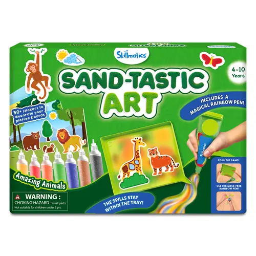 Skillmatics Sand-Tastic Art - Art & Craft Activity for Kids with Craft Kits and Supplies, DIY Creative Activity for Ages 4 to 10 Sticker Play