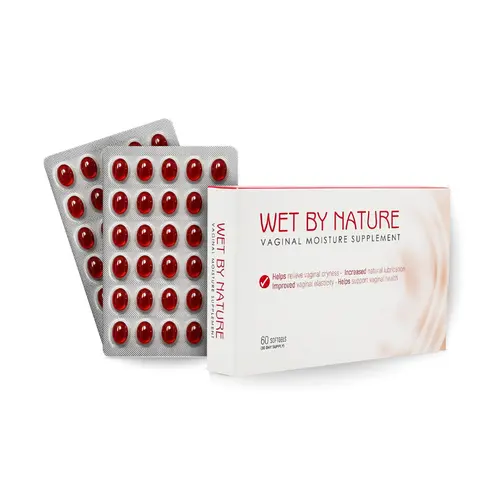 Wet By Nature Soft Gels by VagyRejuvenation - Estrogen-Free Supplement, Vitamin, Healthcare, Dietary