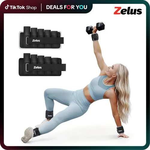 【BackToSchool】ZELUS 1 Pair Adjustable Sculpting Ankle Weights-Lift Your Glutes, Tone Your Legs & Arms – 4/5/6/10lbs Weight Set with Removable Sandbags, 1–5 lb per Strap for Gym, Yoga, Jogging & Walking|#
